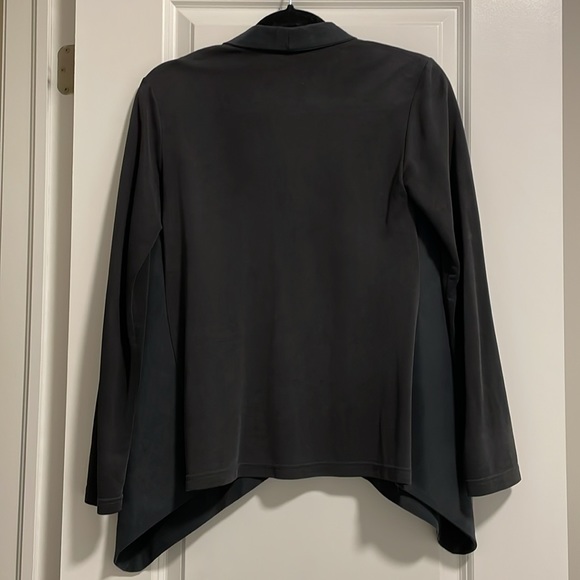 Greyish Navy Suede Blazer - Picture 2 of 2